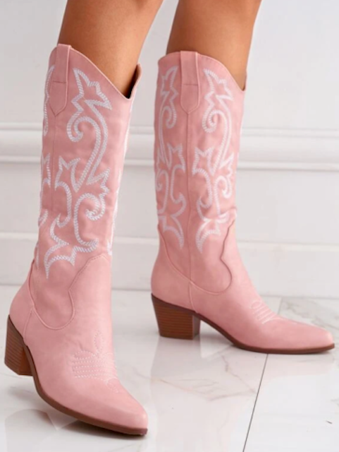 knee length dresses for ladies Isla Western Boots
