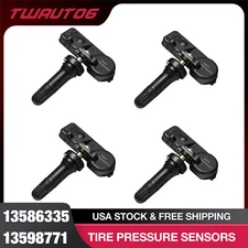(4) OEM TPMS Tire Pressure Monitoring Sensors for Chevy GMC 13586335/13598771