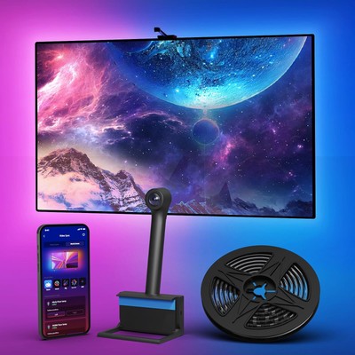Smart TV LED Backlight with Camera for TV 75-85 inch TV 16.4ft LED Strip Ligh...