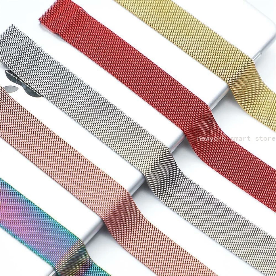 For Apple Watch 11 10 9 8 7 6 54 SE 3 49 Magnetic Milanese Loop Band Strap Metal - Image 4 of 4