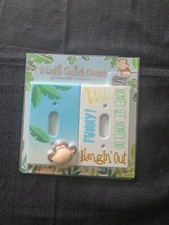 Monkey Business Light Switch Cover Jungle Animals Babies Nursery 2 Decor 2006