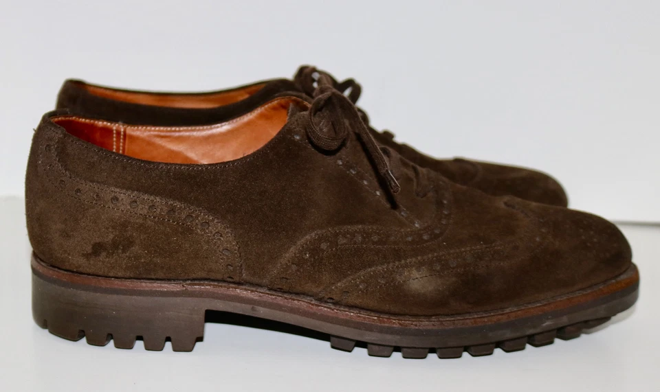 Polo Ralph Lauren Ballantyne gamuza espectador punta ala zapatos 9 B VER MEDIDAS Foto 4 de 4