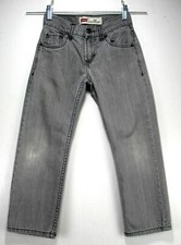 Levi 514 - Jeans - Boys Youth - Tag Size 24x22 - Slim Straight - Gray
