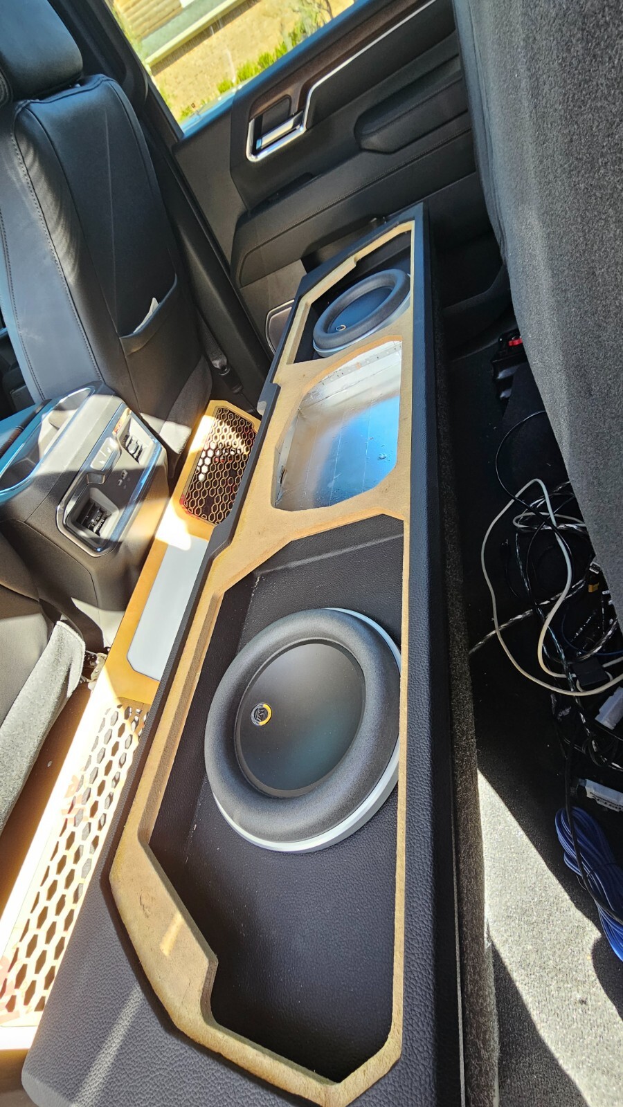Custom under seat speaker box for 2024 Chevrolet Silverado 2500 fits JL