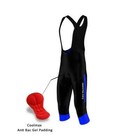 FDX Mens Cycling 3/4 Bib Tights Gel Padded cycling tights Bib Shorts Bike Pants