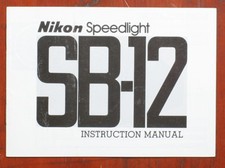 NIKON SPEEDLIGHT SB-12 INSTRUCTION BOOK, 24 PAGES/157334