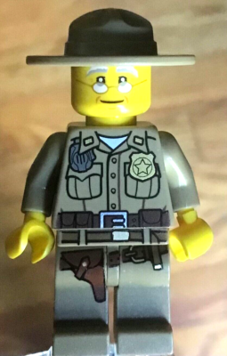 LEGO Older Police Chief Officer State Trooper Highway Patrol Sheriff Ranger