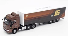 for FAW for Jiefang for J6 container truck Coffee Gold 1:64 Pre-built Model
