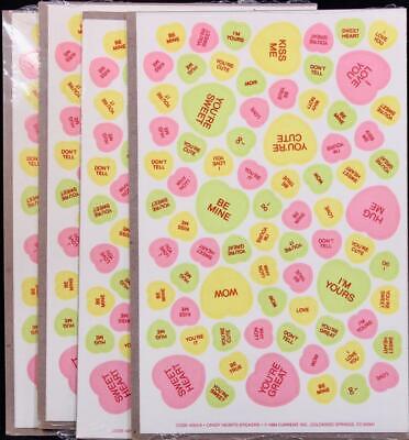 Valentine’s Day Dated 1984 Vintage Stickers Hallmark