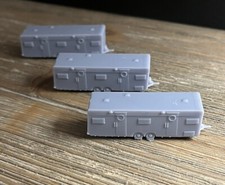 N SCALE 1:160 CAMPING TRAILERS  (3pk)