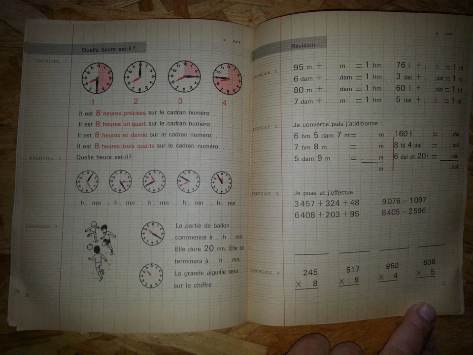cahier d'exercices calcul CE1 Ardiot Wanauld Budin 1965 TBE rare - Photo 4/4