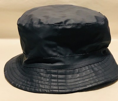 CLUBHAUS Rainproof Bucket Hat - Navy Ｌ Navy Blue Waterproof Bucket Hat for Women and Men - UV