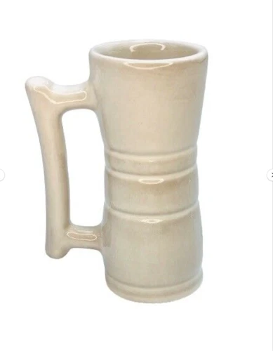 Frankoma Westwind White Sand Pottery Juice Tumbler Cup 26DC Lazy Bones MCM EUC