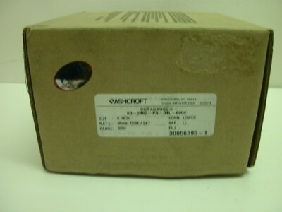 ASHCROFT 60-2462-PS-04L-600# PRESSURE GAUGE MONEL K500 TUBE MONEL 400 SOCKET NIB