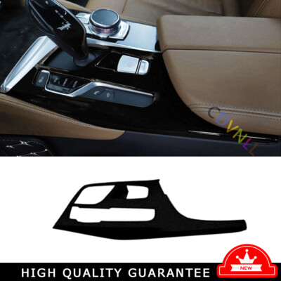 For BMW 5 Series G38 2018-24 Bright Black Central Console Gear Shift Panel Cover
