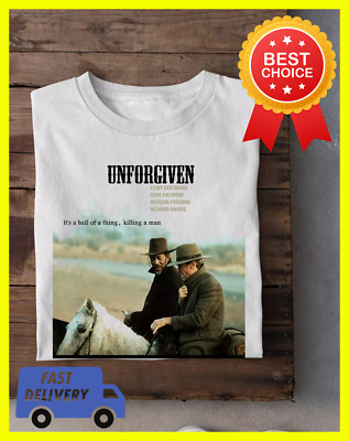 Gene Hackman Unforgiven White T-Shirt Cotton Unisex