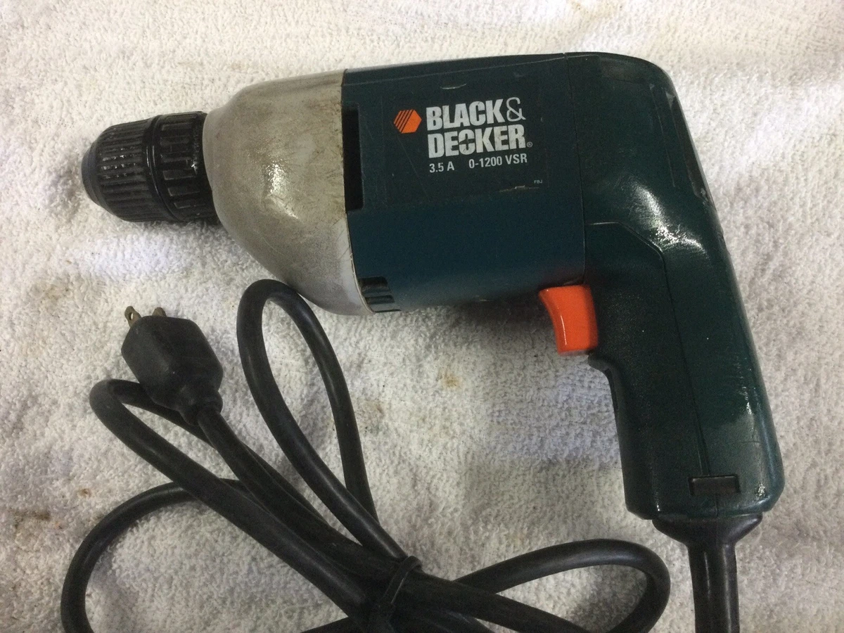 Black Decker Corded 3 8 Drill 3.5 Amp eBay
