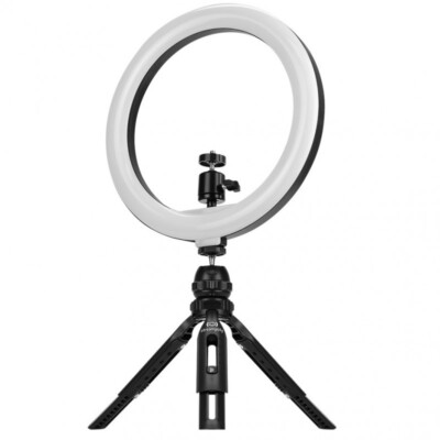 Streamplify Light 10 Handy + 1/4-Zoll Halterung Ringlicht Ringleuchte mit Stativ