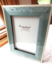 NATALINI PHOTO FRAME 4" X 6" HAND CRAFTED WOOD MARQUETRY W/EASEL FELT BACKING D