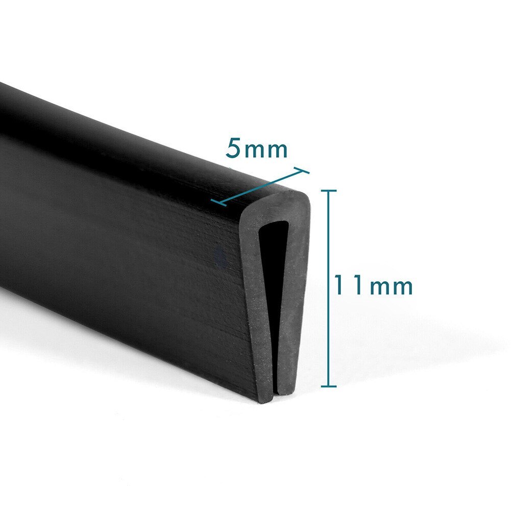 16ft Car Door Edge Trim Guard Molding Rubber Seal Strip Scratch