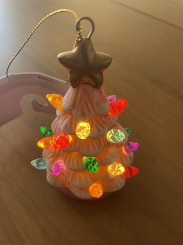 Wondershop Target Christmas Tree Ceramic Light Up Pink Retro - Picture 2 of 6