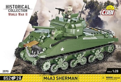 Cobi 2570 M4A3 Sherman Tank 1:28 Scale MIB/New