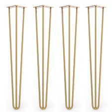 Premium Hairpin Legs Set of 4 + FREE Screws, Floor Protectors