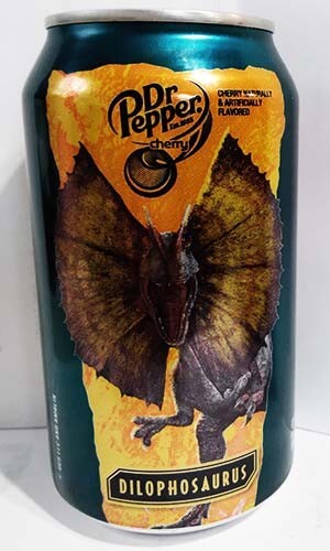 Dr. Pepper Cherry Jurassic World Dominion Dilophosaurus USA 2022