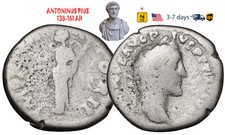 Ancient Roman Empire Coin Silver Denarius ANTONINUS PIUS 138-161 AD #31955