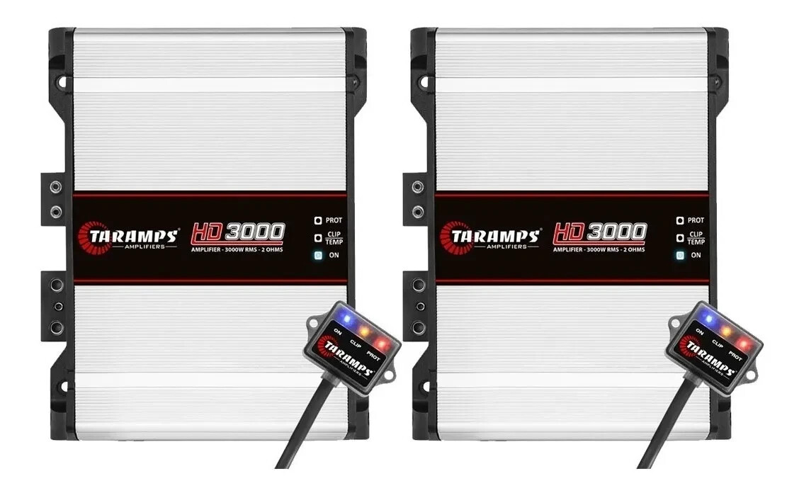 Taramps HD 3000 -2x 2 Ohms Amplificador 3K Watts 2 unidades Taramps HD 3000 -2x 2 Ohms Amplificador 3K Watts 2 unidades