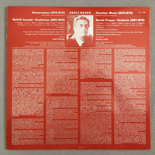 Z418 Durko Chamber Music Fülöp Lantos Tusa Lehel Hungaroton SLPX 11803 Stereo - Picture 3 of 3