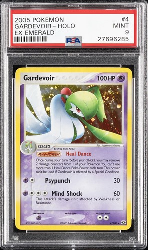 2005 POKEMON EX EMERALD #4 GARDEVOIR-HOLO PSA 9