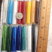 Long Czech Bugle beads lot, 15 Assortment Bead lot