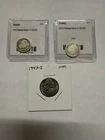 Silver Barber Dimes 1914 & 1914-D and 1943-S UNC War Nickel