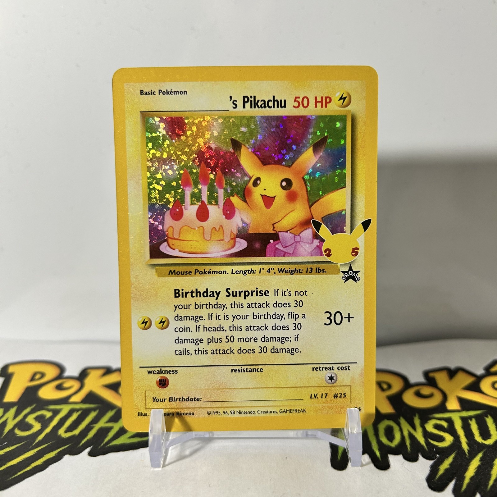 Birthday Pikachu 2021 Celebrations: Classic Collection #24 Holo