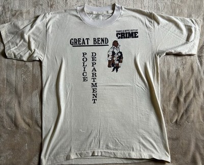 Vtg Scruff McGruff The Crime Dog T-Shirt Mens Size Medium Great Bend Oregon 70 s