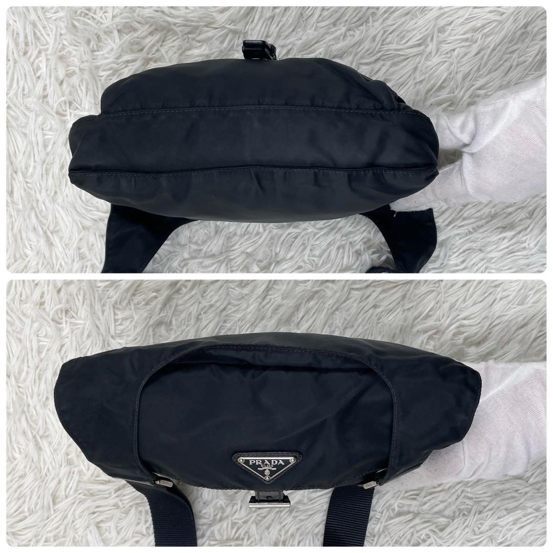 Prada Messenger Bag Triangle Logo Nylon Black thumbnail 4