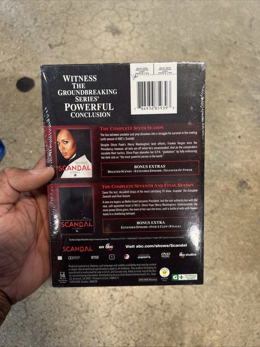 Scandal: the Complete Sixth and Seventh Seasons (DVD, 2017