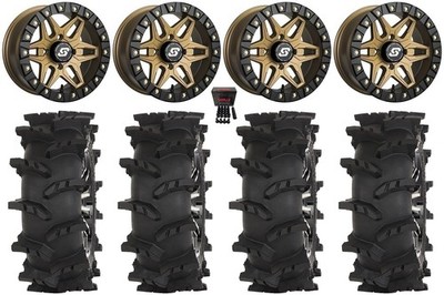 Sedona Split 6 Bdlk 14'' Br Wheels 28'' Outlaw Max Tires Can-Am Renegade Outlander