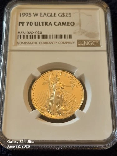 1995-W American Gold Eagle 1/2 oz — photo from the most recent tracked eBay sale