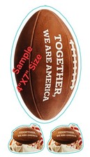 TOGETHER WE ARE AMERICA STICKER DECAL 4x7 Inch Sheet USA