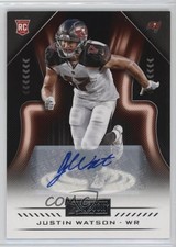 2018 Panini Playbook Rookies Signatures Justin Watson #185 Auto 0m0