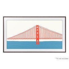 Samsung 85  The Frame Customizable Bezel for TV, Magnetic Mount -Modern Brown