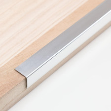 Matte Silver Aluminum Peel and Stick L Molding Corner Guards with 90  Angle for
