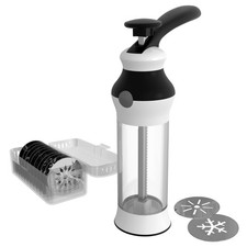 14-Piece Cookie Press Set - Upgraded - Stainless Steel Disks Storage Case -...