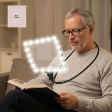 Extra Large 10X Magnifying Glass with Light Hands Free, 3600mAh Rechargeable ...