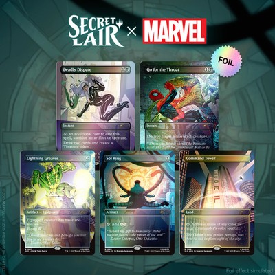 Magic the Gathering MTG Secret Lair x Marvel's Spider-Man: Villainous Plots Foil