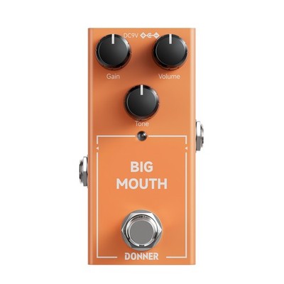 Donner Big Mouth Distortion Electric Guitar Effects Pedal True Bypass 2 Mode