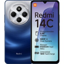 Xiaomi Redmi 14C 128 GB Starry Blue Dual SIM Smartphone Handy Mobiltelefon