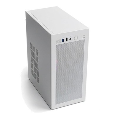 Sleek Mini Tower Case for Micro-ATX and Mini-ITX - White
